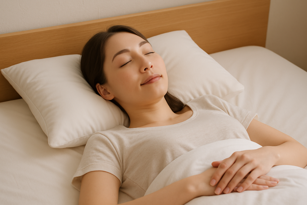 枕の高さやマットレスが合ってる状態