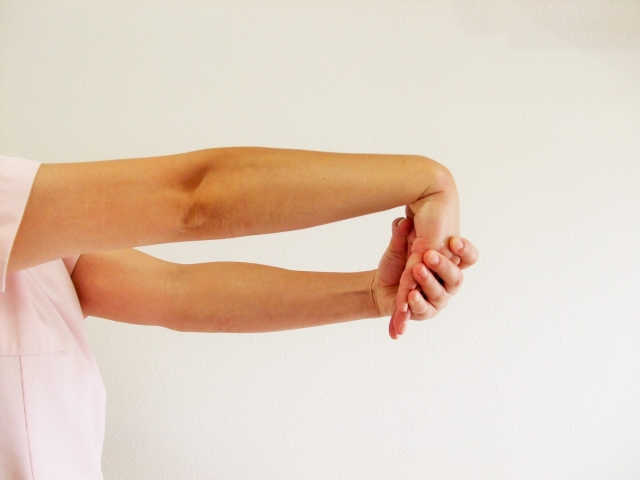 腕のストレッチ